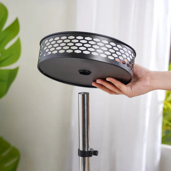 Rotating Metal Storage Rack Black