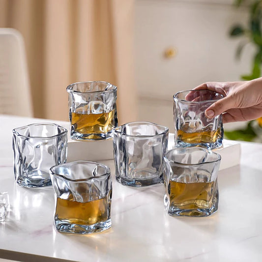 Crystal Water Glass Grey Set of 6